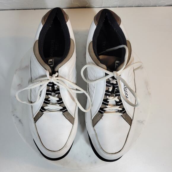 FootJoy Mens Golf Shoes 11.5W White Leather Lace Up Soft Spikes Sneaker 57930 main image 10